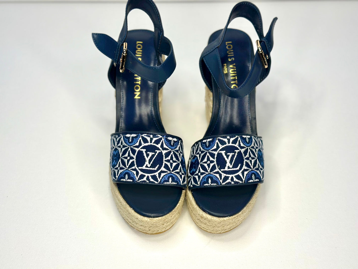 LV Helios Wedge Espadrille